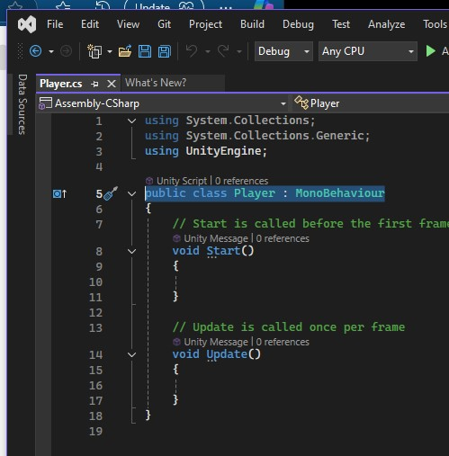 Viewing script in Visual Studio